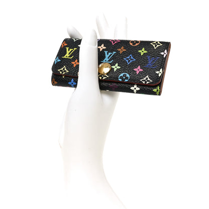 Louis Vuitton Monogram Multicolor Multicles 4 Key Holder Black 2 of 6