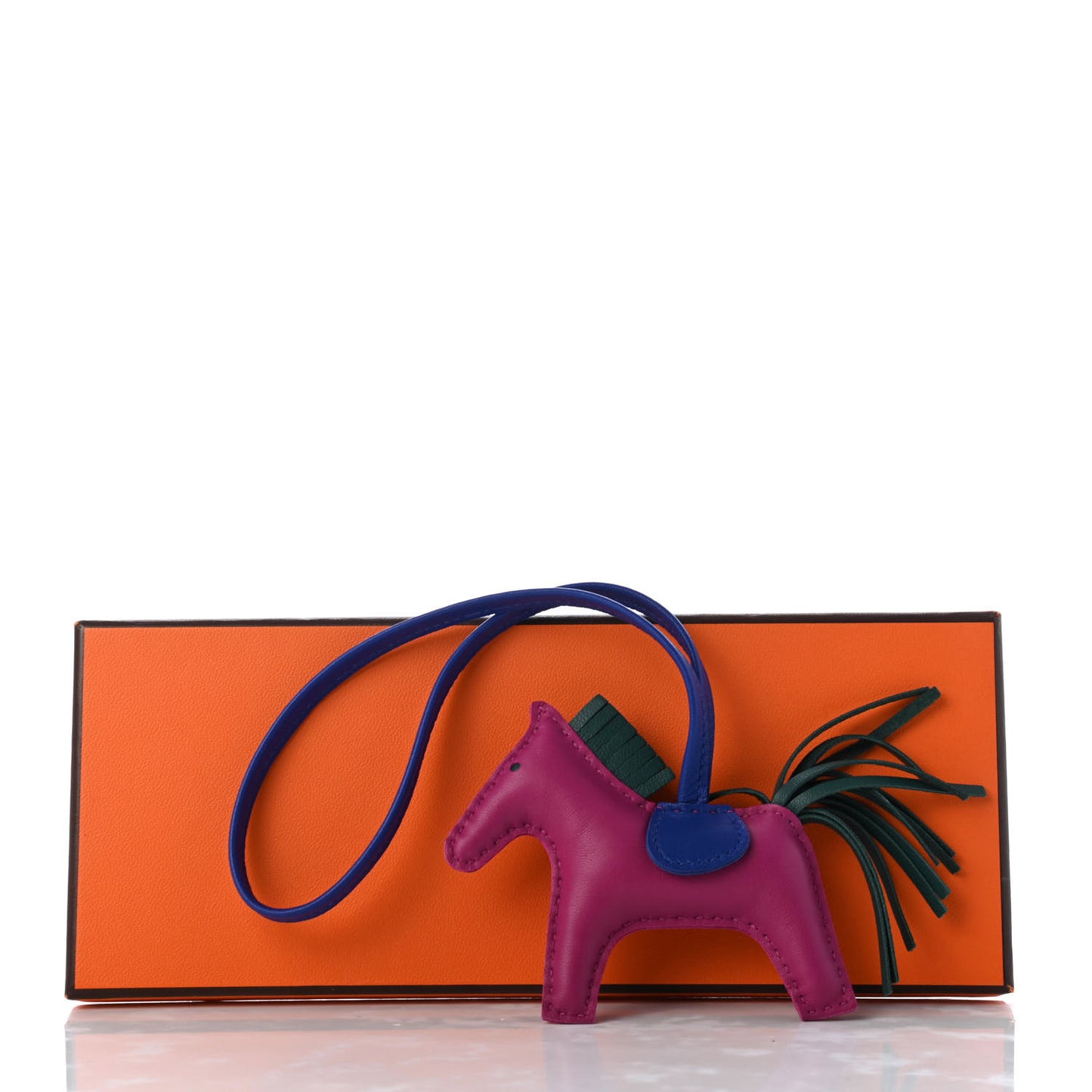Milo Lambskin Grigri Rodeo Horse Bag Charm PM Rose Pourpre Bleu Electrique Malachite