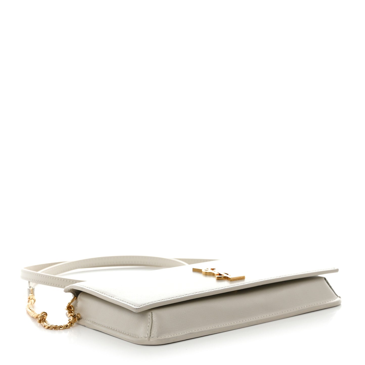 Smooth Calfskin Monogram Phone Holder Crossbody Crema Soft
