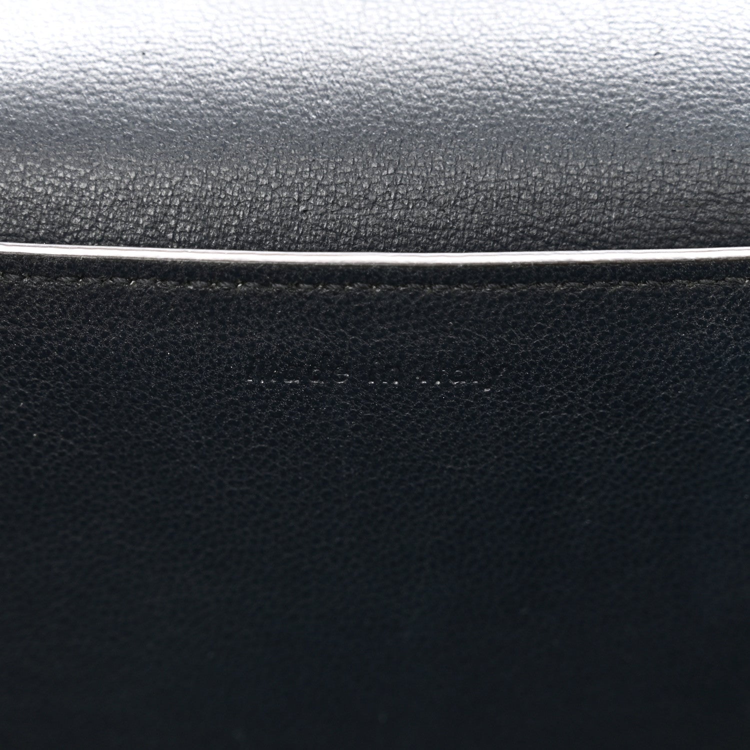 Celine Shiny Smooth Calfskin Medium Frame Shoulder Bag Black Navy 7 of 12