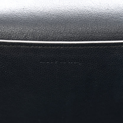 Celine Shiny Smooth Calfskin Medium Frame Shoulder Bag Black Navy 7 of 12