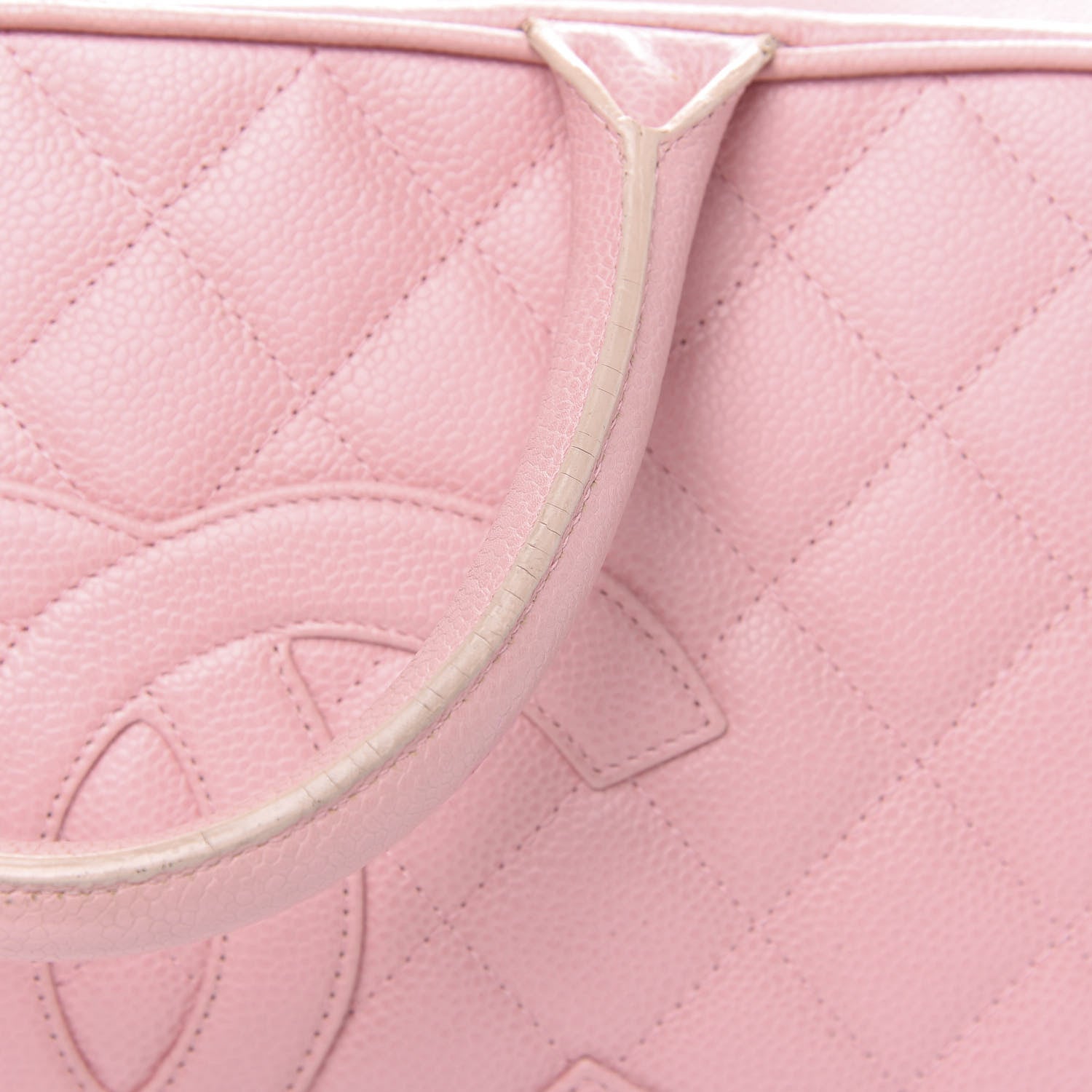 Chanel Caviar Quilted Large Bowler Pink 10 of 13