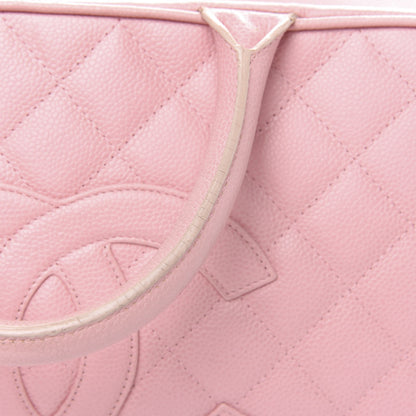 Chanel Caviar Quilted Large Bowler Pink 10 of 13