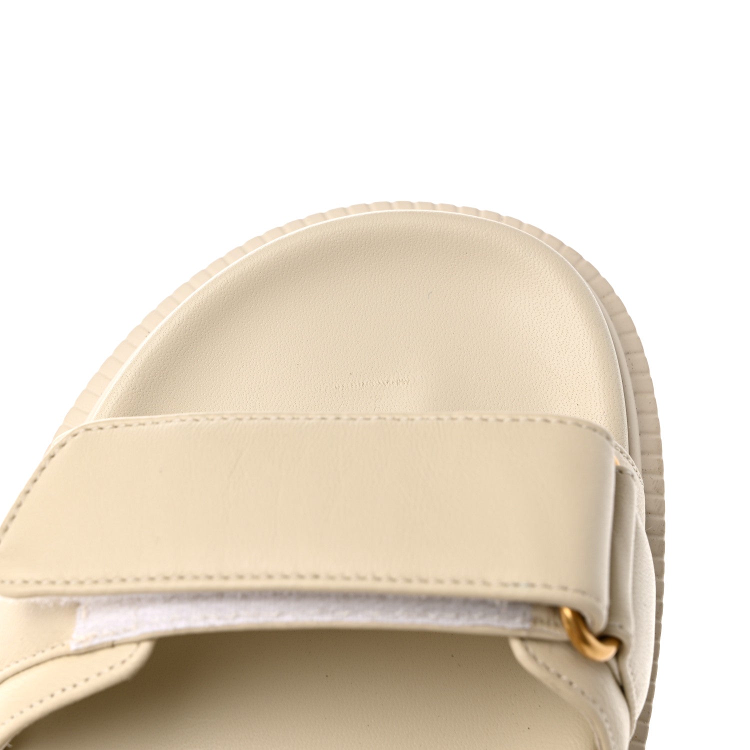 Christian Dior Lambskin Dioract 10mm Sandals 36.5 Off White 9 of 10