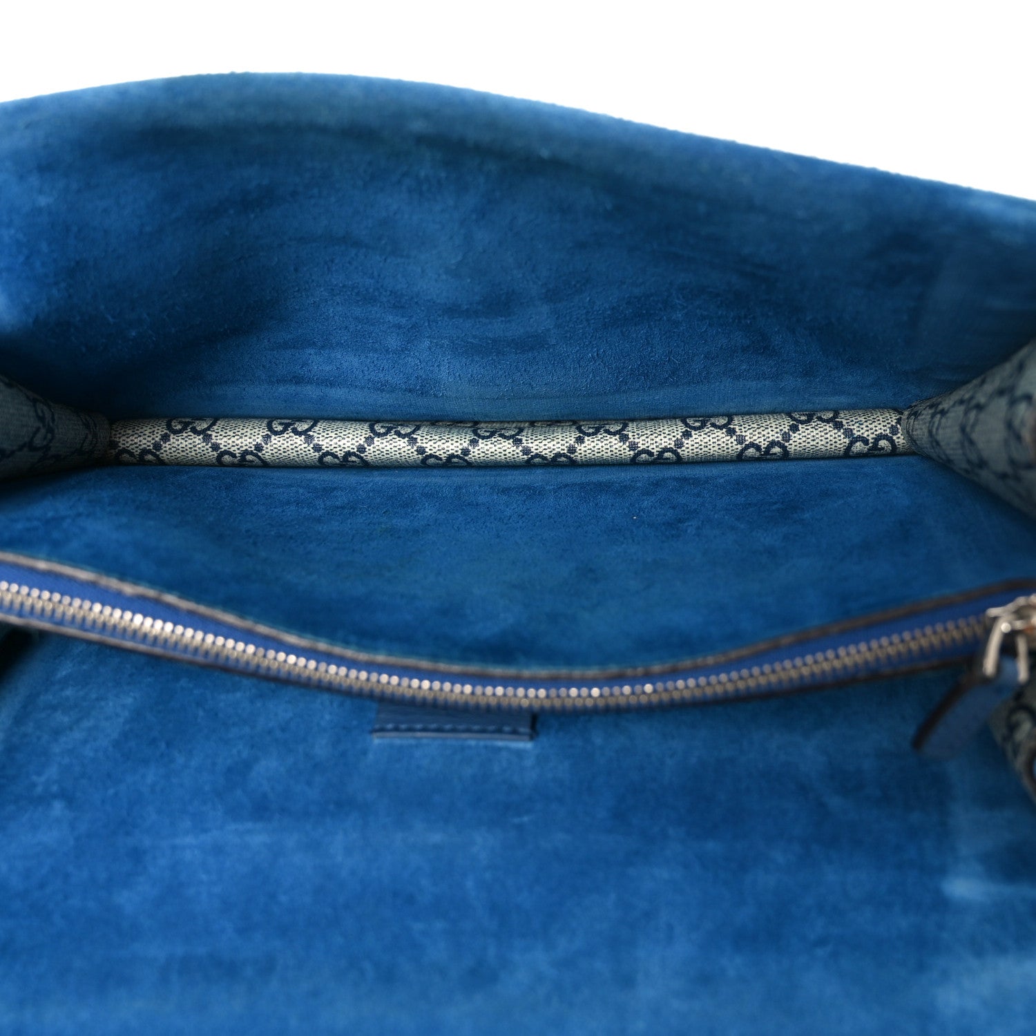 Gucci GG Supreme Monogram Blooms Small Dionysus Shoulder Bag Beige Navy Vintage Blue 5 of 10