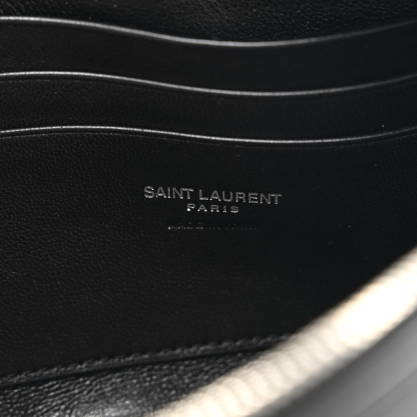 Shiny Calfskin Monogram Mini Lou Camera Bag Black