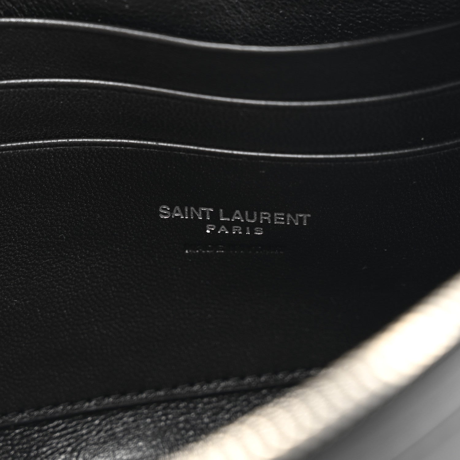Saint Laurent Shiny Calfskin Monogram Mini Lou Camera Bag Black 6 of 10