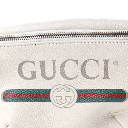 Gucci Grained Calfskin Small Logo Belt Bag White 9 of 10