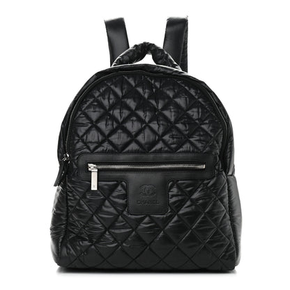 Chanel Nylon Quilted Coco Cocoon Backpack Black 1 of 9