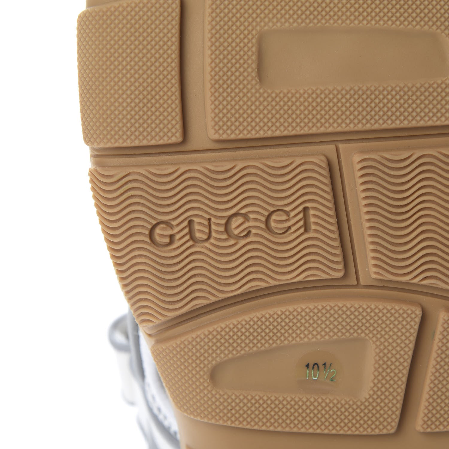 Gucci Mesh Fabric Mens Tinsel Sport Sandals 10.5 White Silver 6 of 9