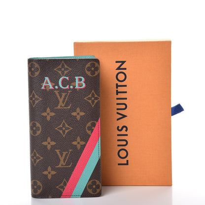 Louis Vuitton Monogram My LV Heritage Brazza Wallet Pink Turquoise 9 of 9