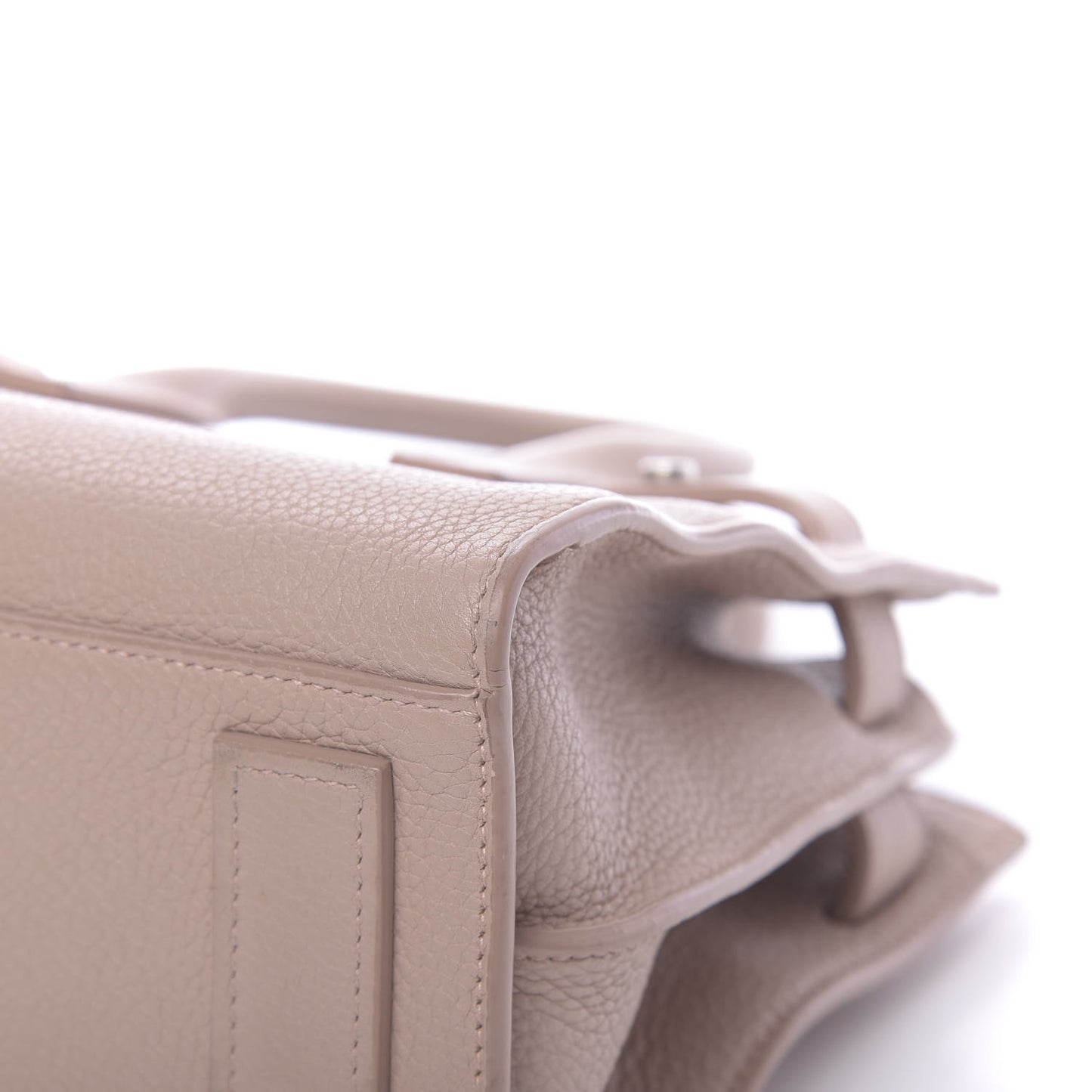 Grained Calfskin Nano Sac De Jour Souple Nude