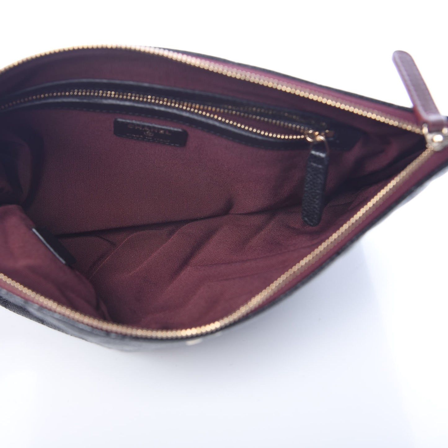 Caviar Quilted Medium Cosmetic Case Black