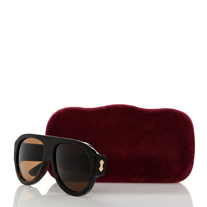 Gucci Acetate Aviator Sunglasses GG0668S Havana 8 of 8