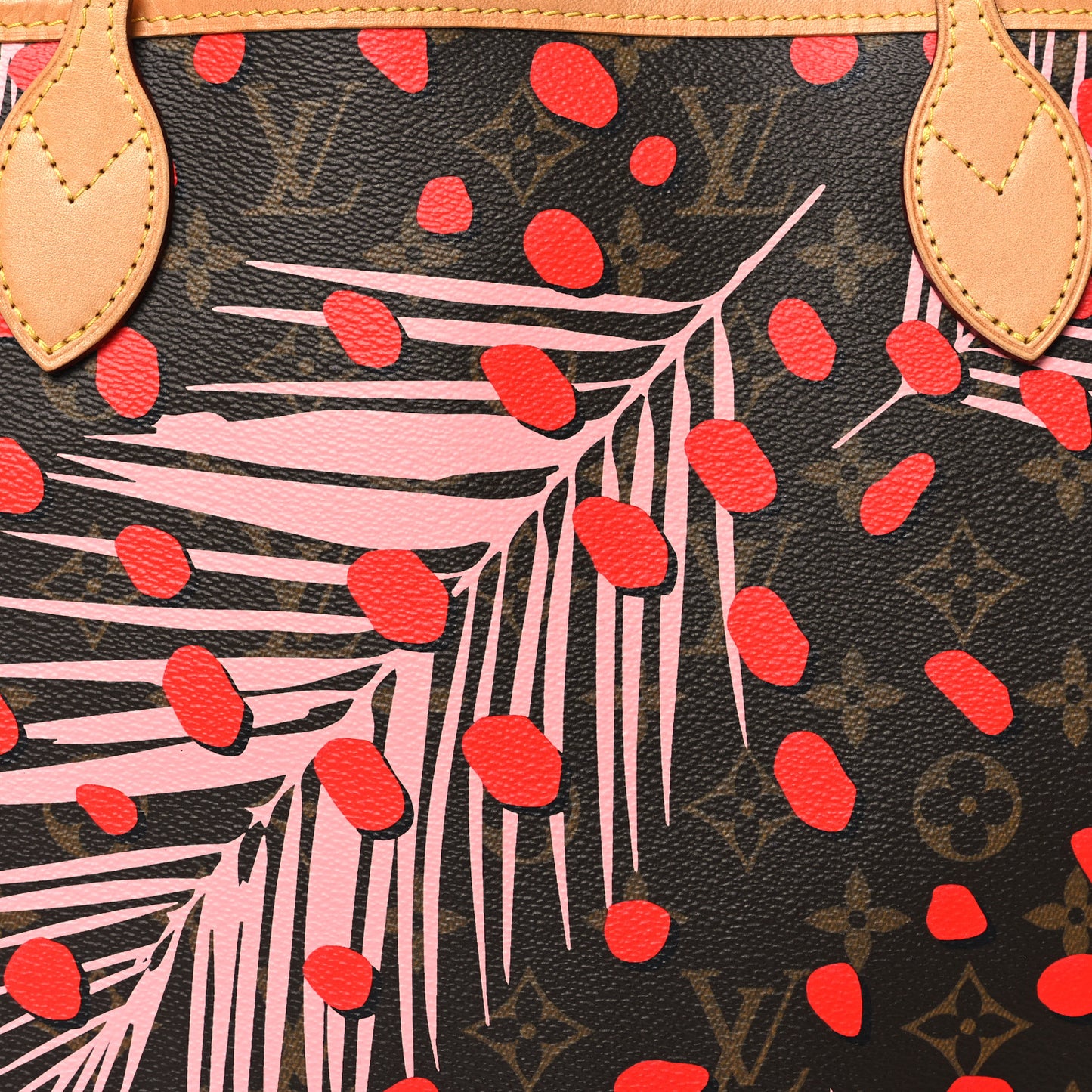 Monogram Jungle Dots Neo Neverfull MM Sugar Pink Poppy