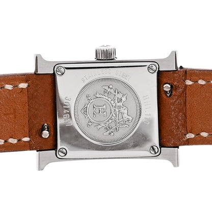 Hermes Stainless Steel Epsom 17.2mm Heure H Hour Quartz Watch Gold 4 of 4