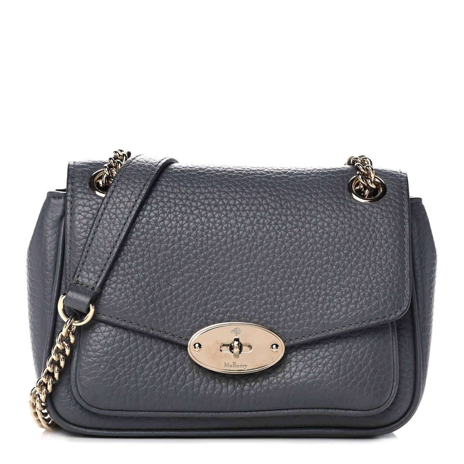 Mulberry Heavy Grained Calfskin Mini Darley Satchel Charcoal 1 of 10