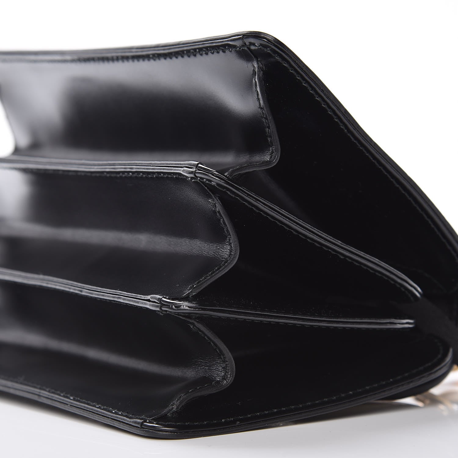 Gucci Calfskin Bamboo Mini Thiara Top Handle Bag Black 6 of 9