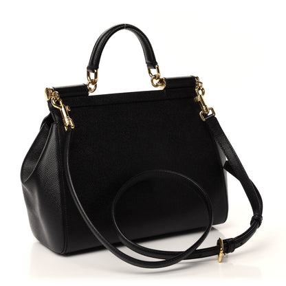 Dolce & Gabbana Dauphine Medium Miss Sicily Satchel Black 3 of 13