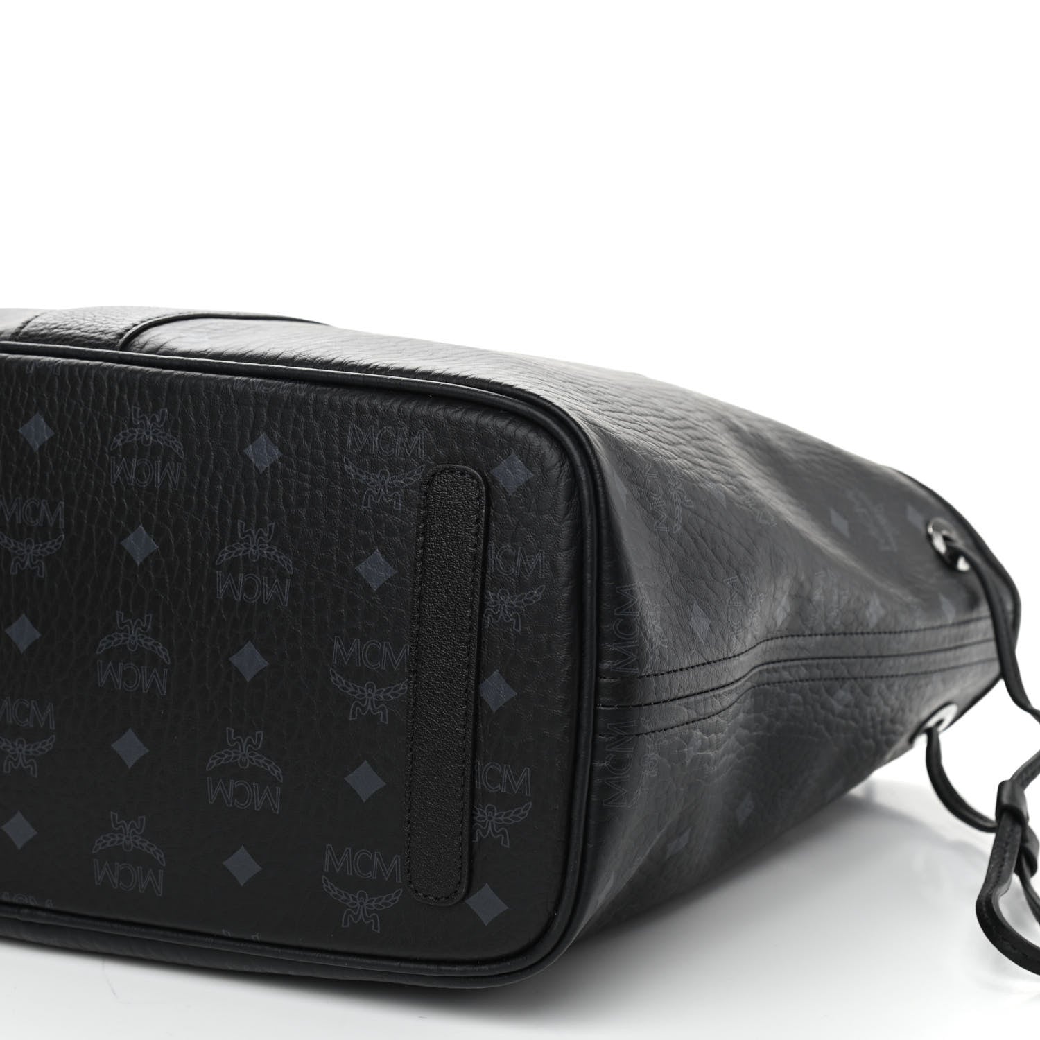 MCM Visetos Medium Liz Reversible Shopper Tote Black 14 of 16