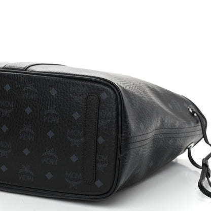 MCM Visetos Medium Liz Reversible Shopper Tote Black 14 of 16