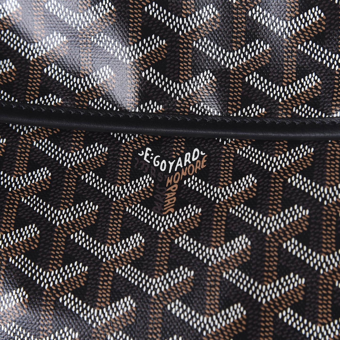 Goyardine Saint Leger Soft Briefcase Backpack Black