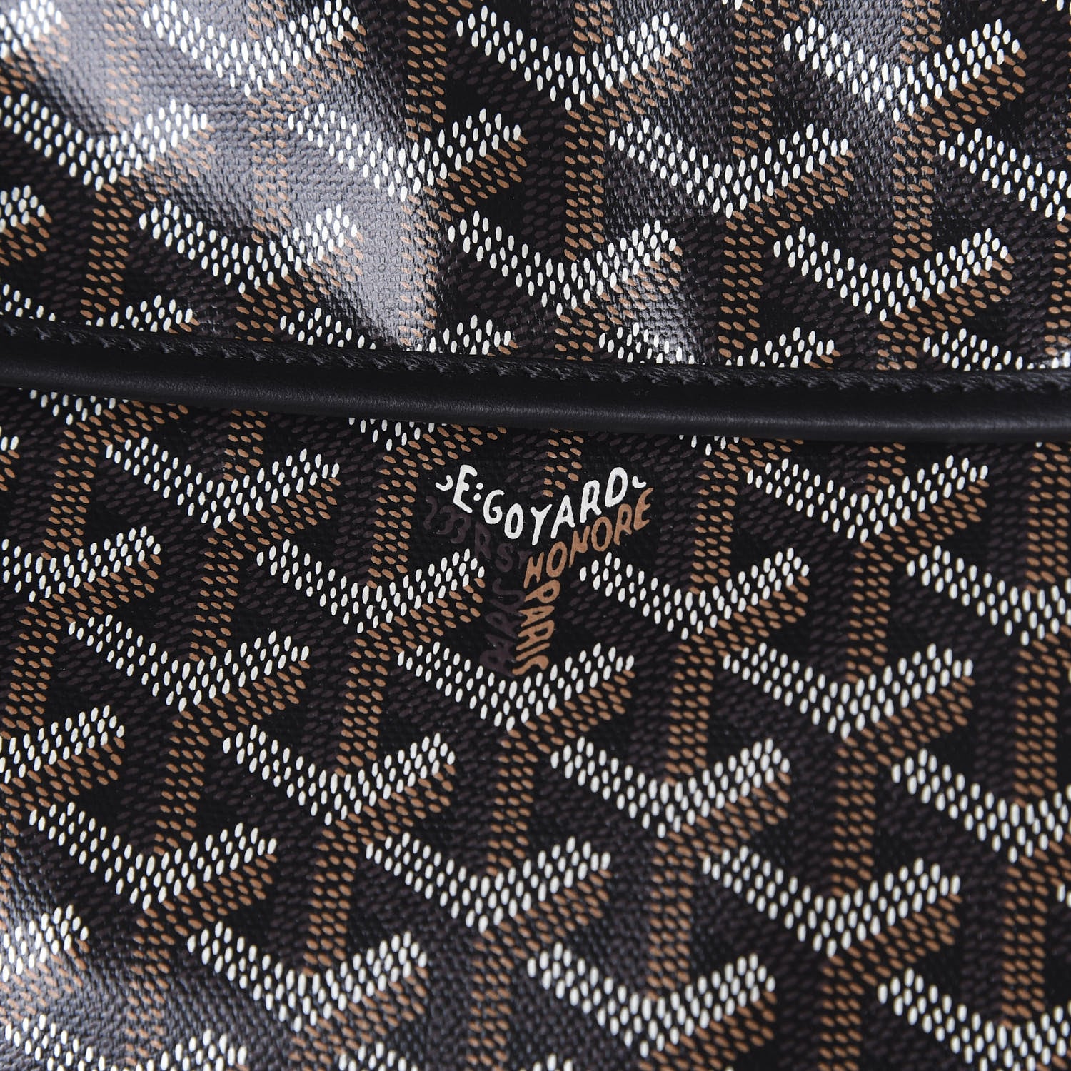 Goyard Goyardine Saint Leger Soft Briefcase Backpack Black 8 of 8