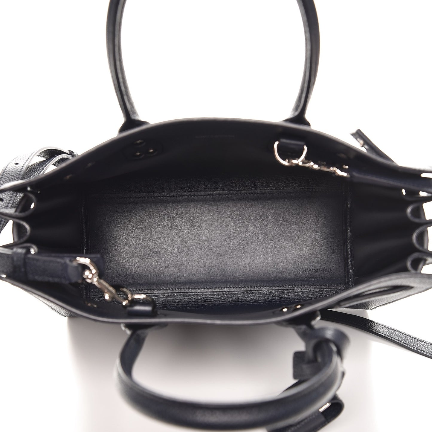 Grained Calfskin Baby Sac De Jour Marine