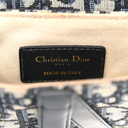 Christian Dior Oblique Mini Saddle Bag Blue 6 of 11