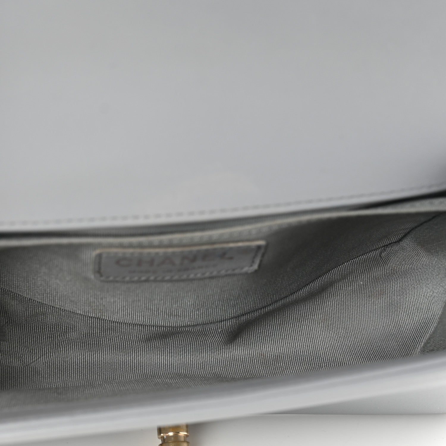 Chanel Calfskin Quilted Small Boy Flap Grey 4 of 8