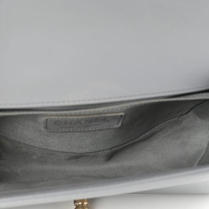 Chanel Calfskin Quilted Small Boy Flap Grey 4 of 8