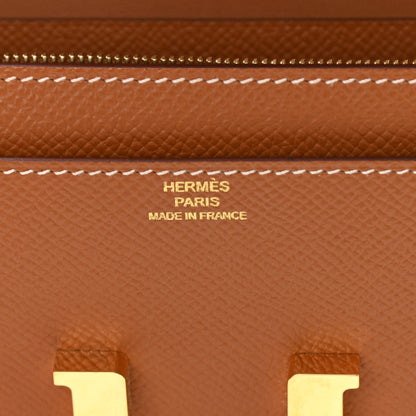 Hermes Epsom Constance Long Wallet To Go Gold 7 of 13