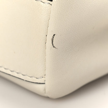 Fendi Shiny Nappa Micro Peekaboo Iconic Satchel White 10 of 11