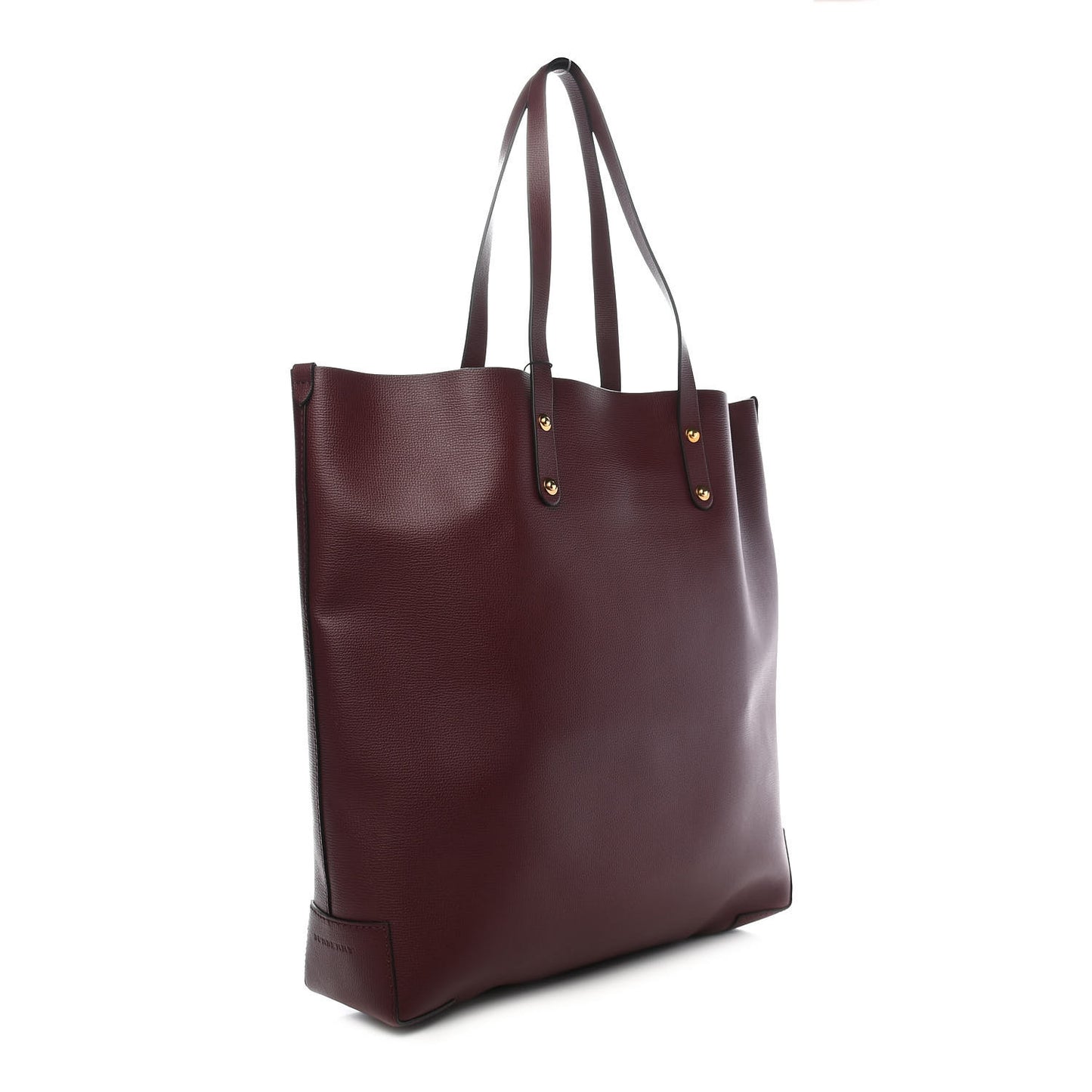Calfskin Crest Embossed Large Tote Burgundy