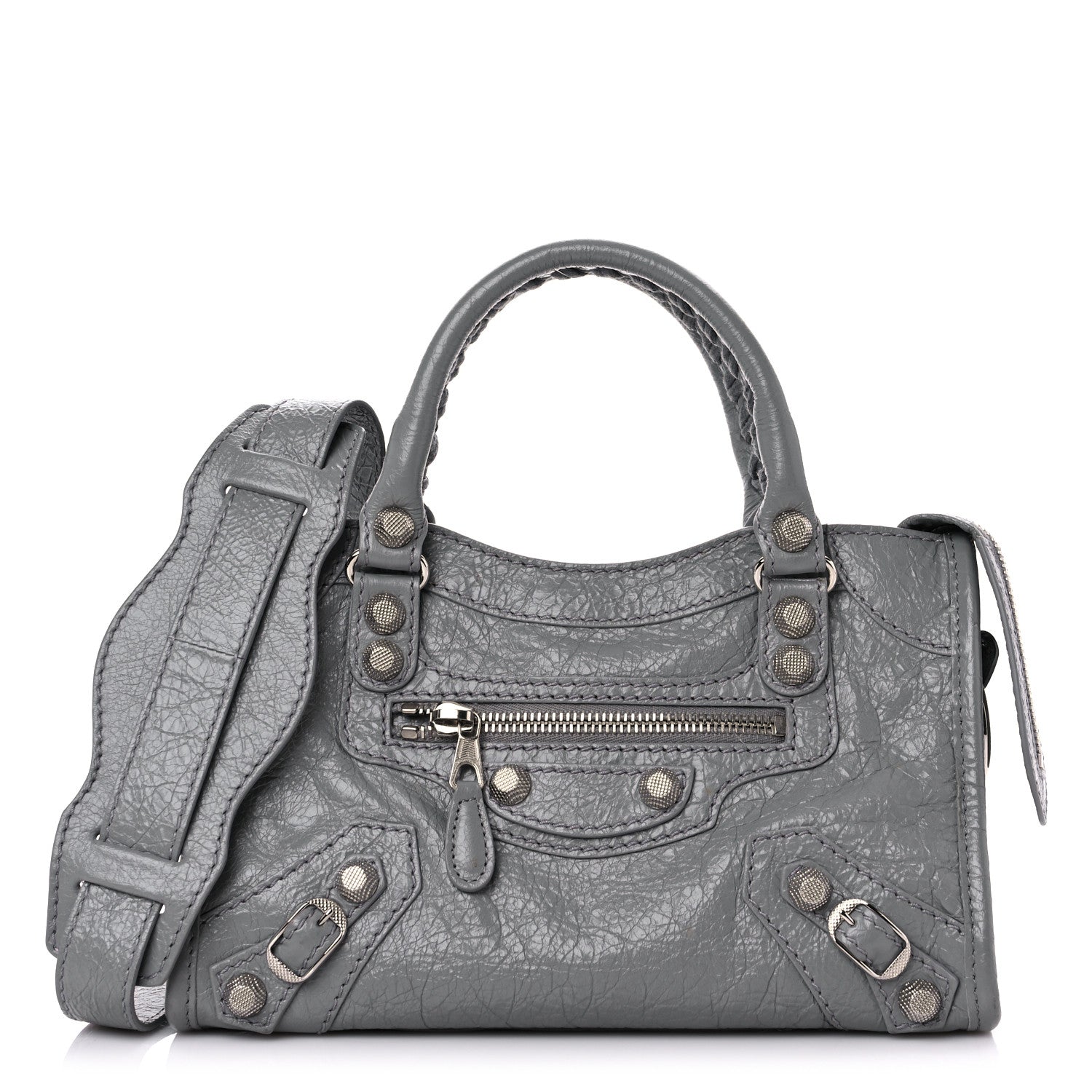 Balenciaga Agneau Giant 12 Silver Hardware Mini City Gris Haussmannien 1 of 11