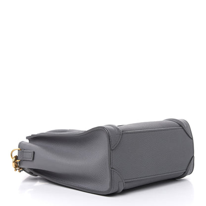 Celine Baby Drummed Calfskin Nano Luggage Kohl 4 of 10