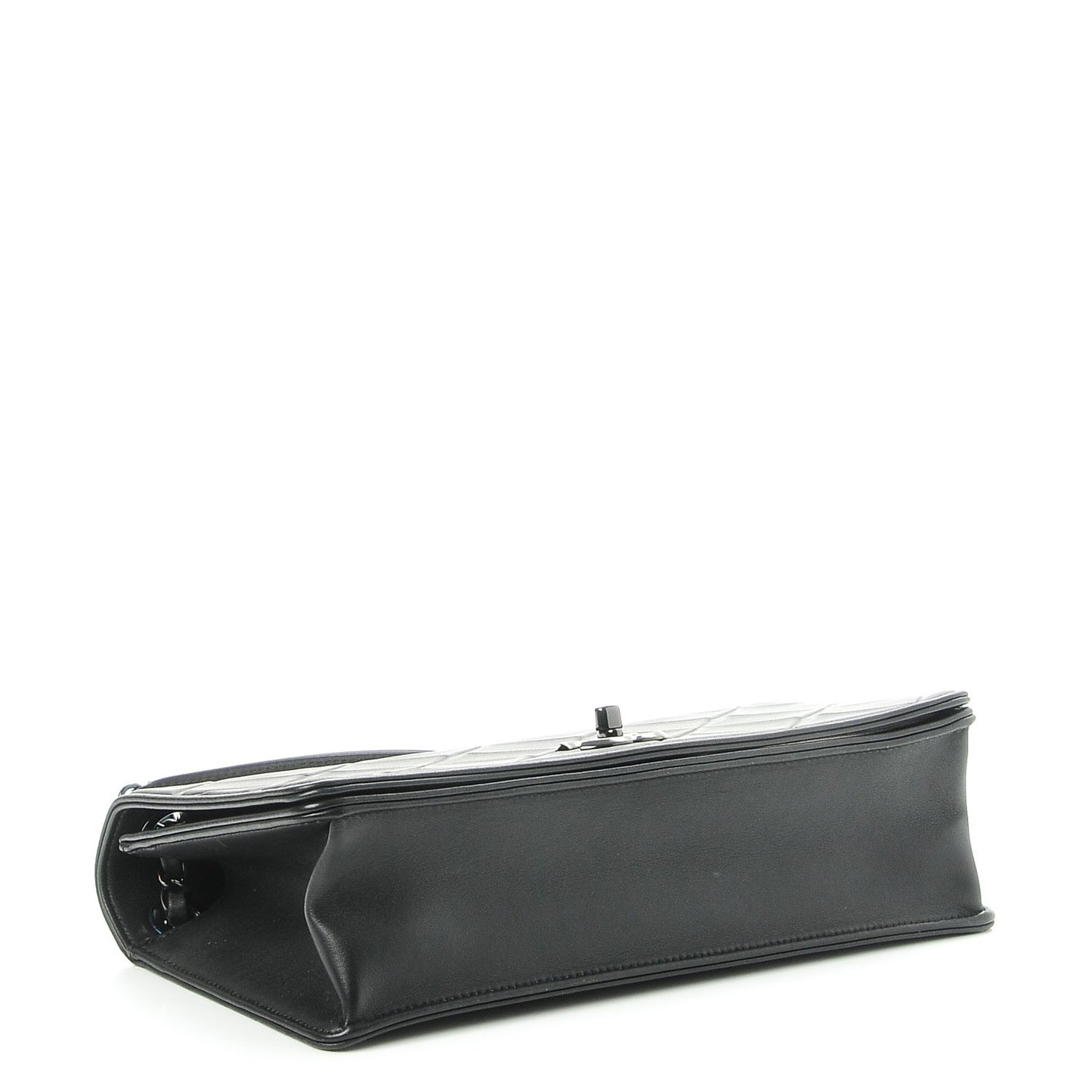 Calfskin Small Propeller Flap Black