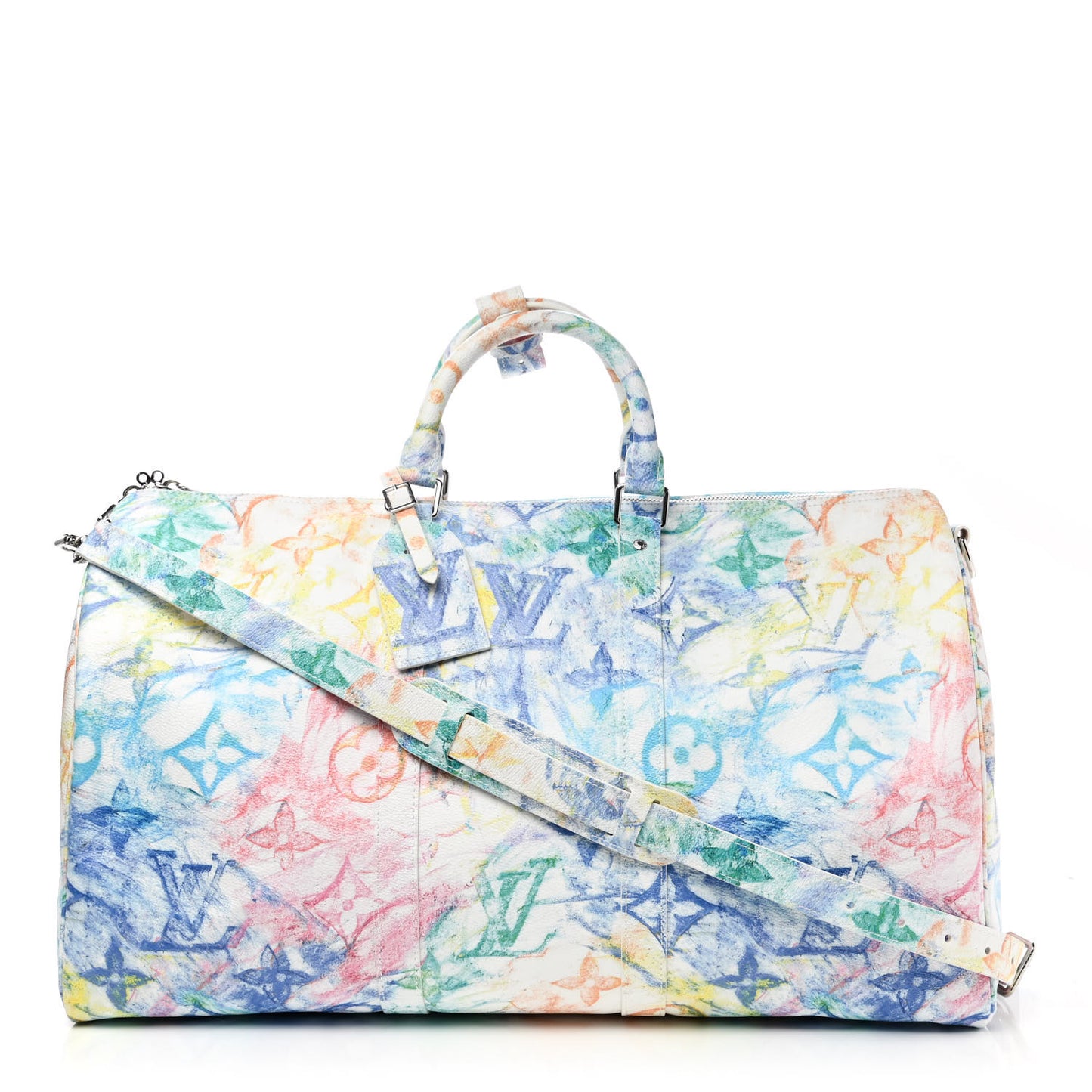 Monogram Pastel Colors Keepall Bandouliere 50 Multicolor