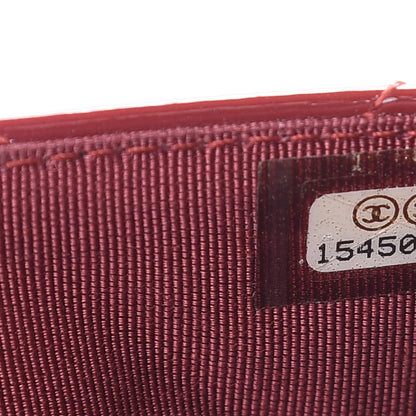 Chanel Patent Quilted Wallet On Chain WOC Red 8 of 21