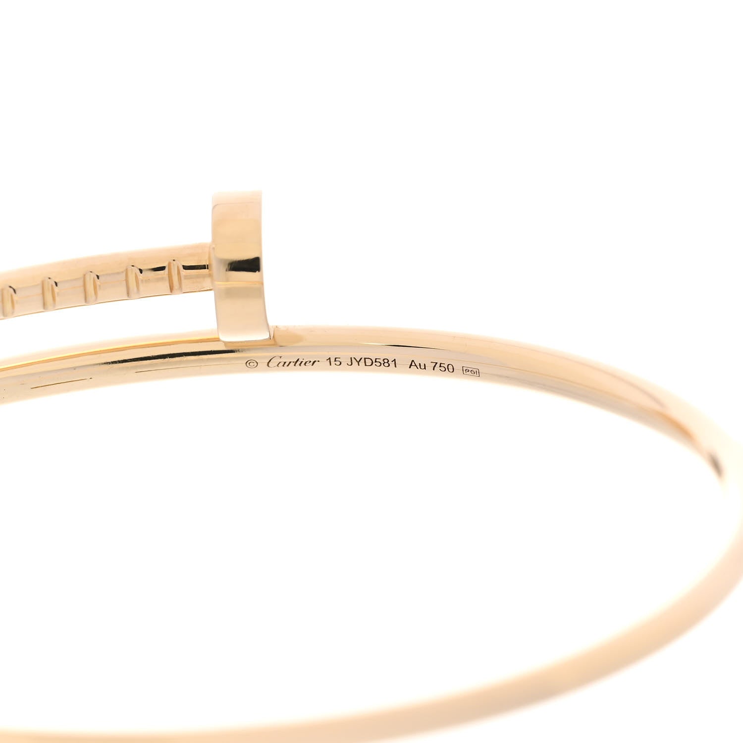 Cartier 18K Yellow Gold Small Juste Un Clou Bracelet 15 4 of 6