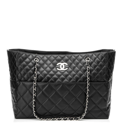 Chanel Calfskin Quilted Large In The Business Tote Black 1 of 7
