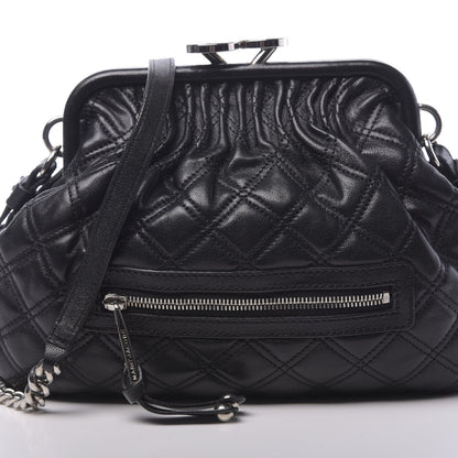 Marc Jacobs Calfskin Quilted Little Stam Black 9 of 9