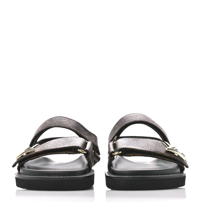 Louis Vuitton Monogram LV Sunset Comfort Flat Sandals 38 Cacao Brown 2 of 8