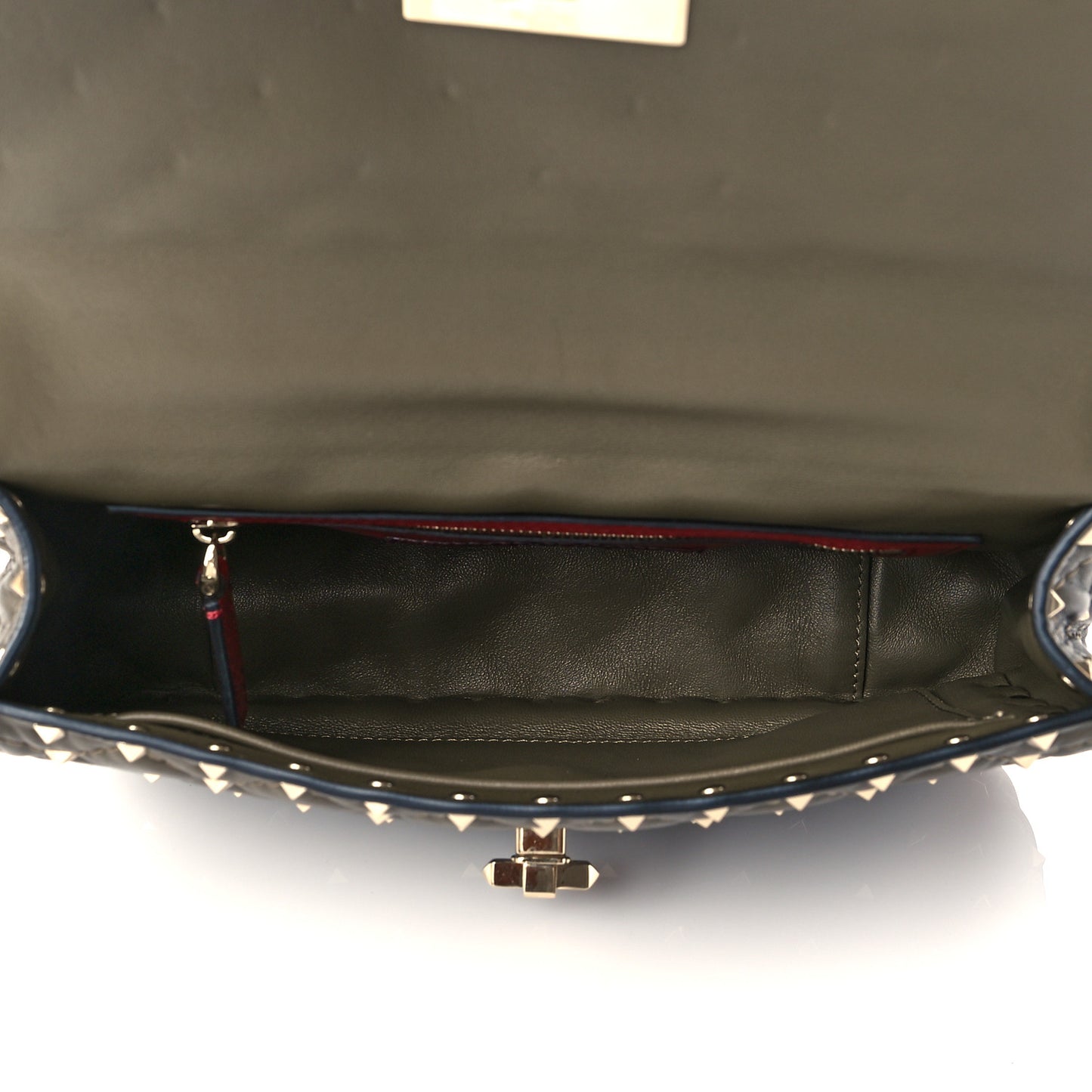 Nappa Medium Rockstud Spike Shoulder Bag Oasis