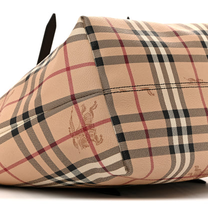 Burberry Haymarket Check Small Salisbury Tote Chocolate 10 of 14