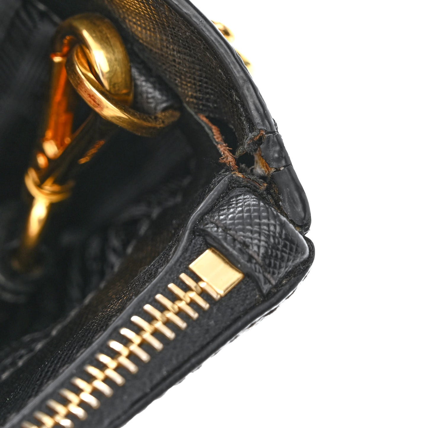 Saffiano Medium Galleria Double Zip Tote Black