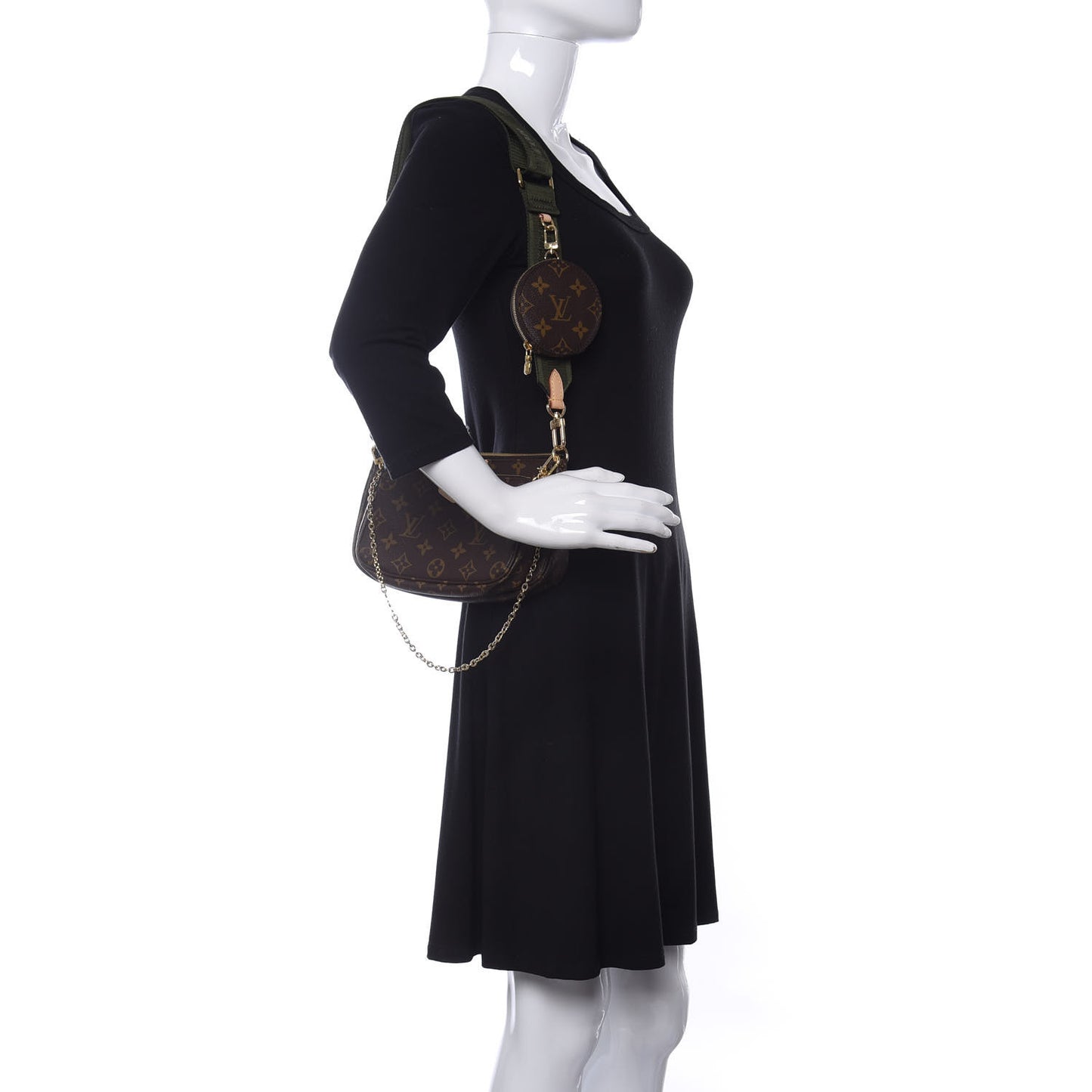 Monogram Multi Pochette Accessories Kaki