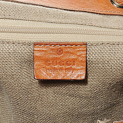 Gucci Calfskin Tattoo Heart Tribeca Messenger Bag Tan 3 of 9