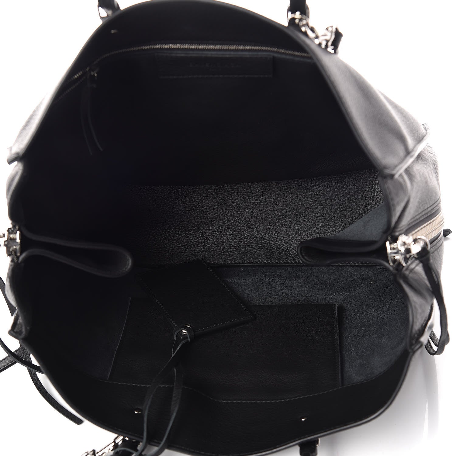 Balenciaga Veau Papier B4 Zip Around Tote Black 7 of 9