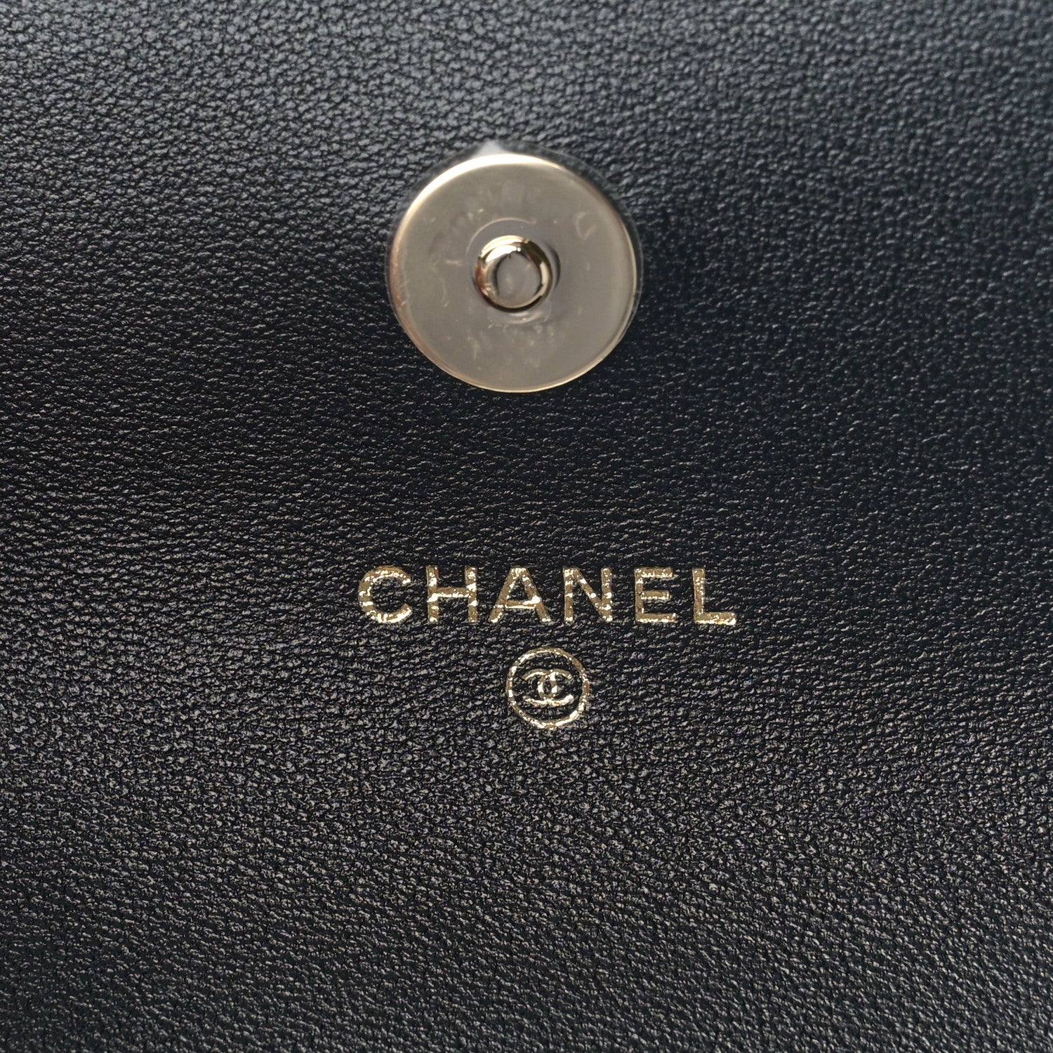 Chanel Lambskin Quilted Pearl Top Handle Clutch With Chain Black 6 of 12